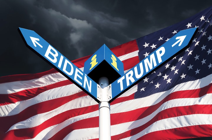 Biden Trump graphic