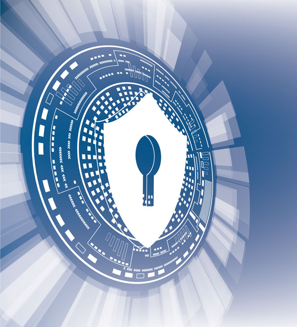 Digital Cybersecurity Lock